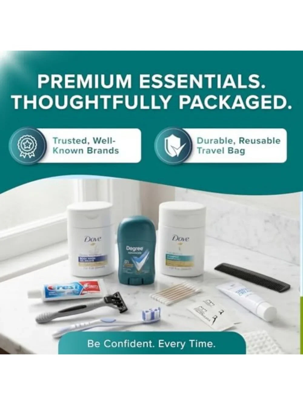 Premium Men's Hygiene Kits - 5 Pack Care Package for Outreach & Essentials